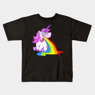Gastro-Unicorn: When Rainbows Go the Wrong Way Kids T-Shirt